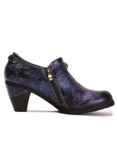 Load image into Gallery viewer, Adalee Retro Floral Embossed Shoes
