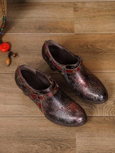 Load image into Gallery viewer, Adalee Retro Floral Embossed Shoes
