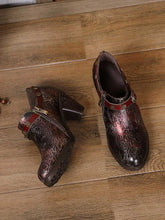 Load image into Gallery viewer, Adalee Retro Floral Embossed Shoes

