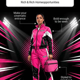 Rich and Rich Hot Pink Motion Twisted Sole Women's Sneakers