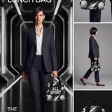 Rich and Rich Black Sport Utility All Sports Lunch Bag