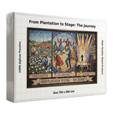 AncientCraft From Plantation to Stage 1000-Piece Wooden Jigsaw Puzzle