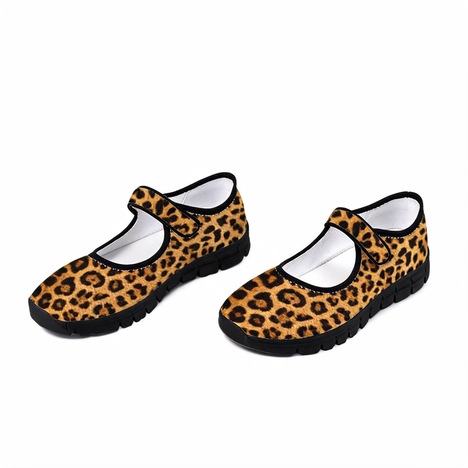 Rich and Rich Brown Animal Print Women's Mary Jane's