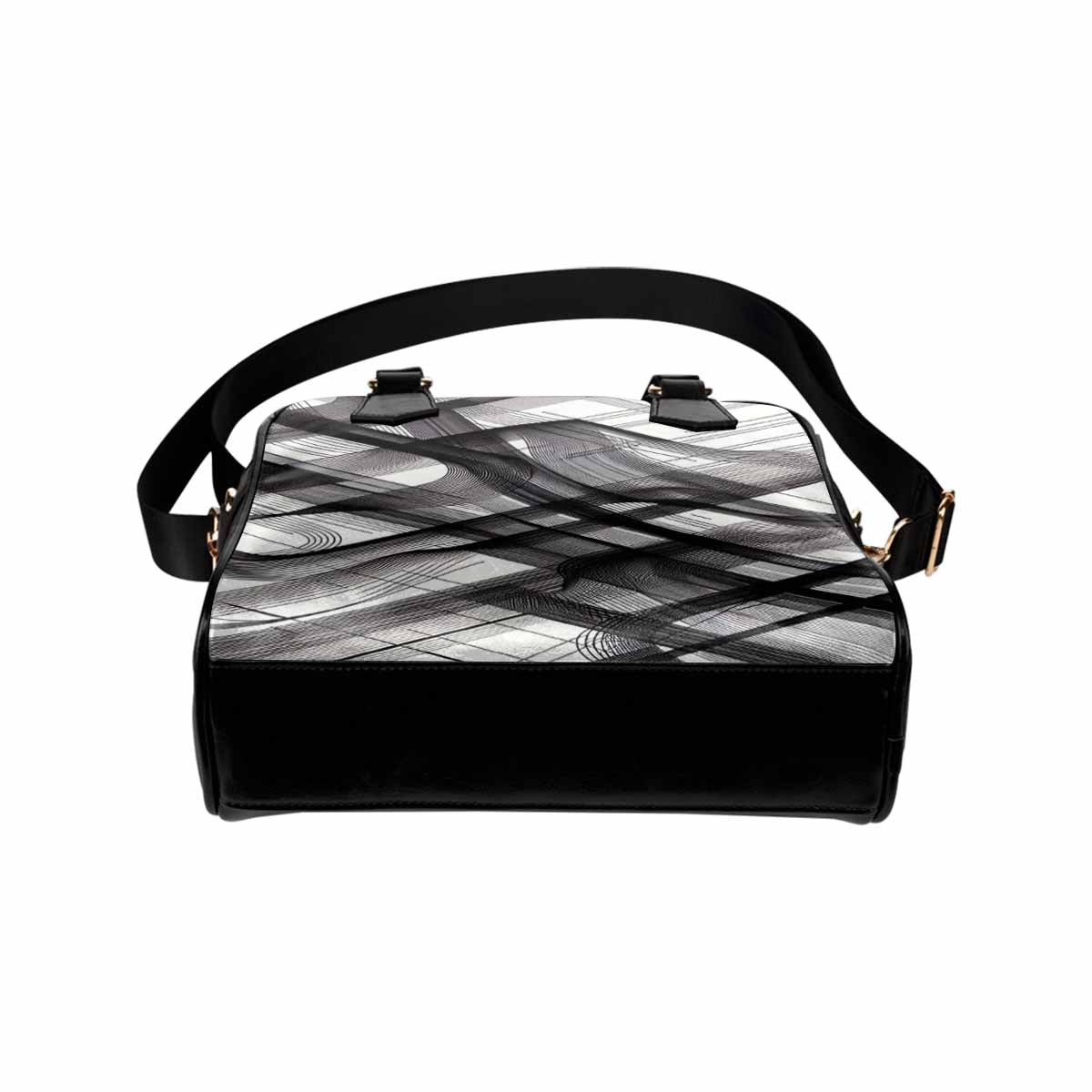 Rich and Rich Black & White Abstract Women's Shoulder Bag - Rich and Rich Homeopportunities
