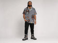 Rich and Rich Men's Gray Toon's Hawaiian Short Sleeve Shirt - Rich and Rich Homeopportunities