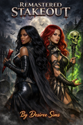 Cover of LuiiLoviie and Conchita: Stakeout Remastered novel featuring intense espionage artwork