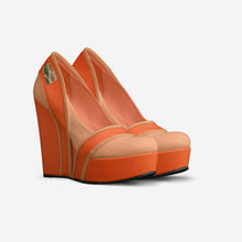 Load image into Gallery viewer, Rich and Rich BeigeEssence Women&#39;s Orange Leather Platform Pump
