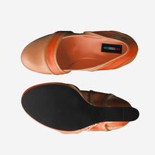 Load image into Gallery viewer, Rich and Rich BeigeEssence Women&#39;s Orange Leather Platform Pump
