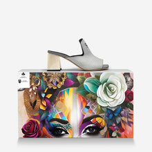 Load image into Gallery viewer, Rich and Rich Black-White-Summer Plain Luxe Women&#39;s Block Heel Sandal
