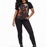 Rich & Rich Midnight Coven Queen Halloween Women's Black T-Shirt