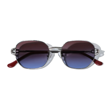 Load image into Gallery viewer, Bleu Violet Metal Sunglasses
