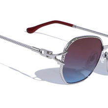 Load image into Gallery viewer, Bleu Violet Metal Sunglasses
