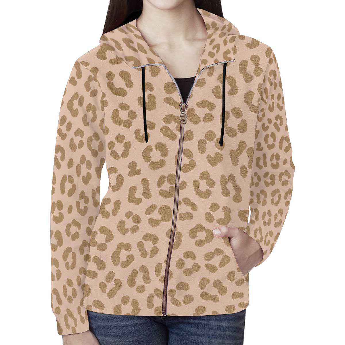 Rich and Rich Women's Print Full Zip Hoodie