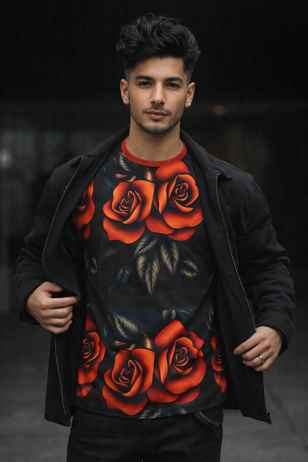 Rich and Rich Burnt Orange Roses T-Shirt