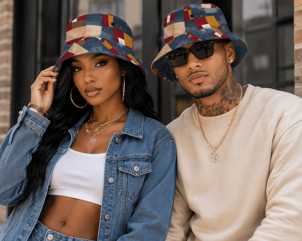 Rich and Rich Unisex Jean Look Multicolor Bucket Hat – Premium Cotton Streetwear Hat - Rich and Rich Homeopportunities