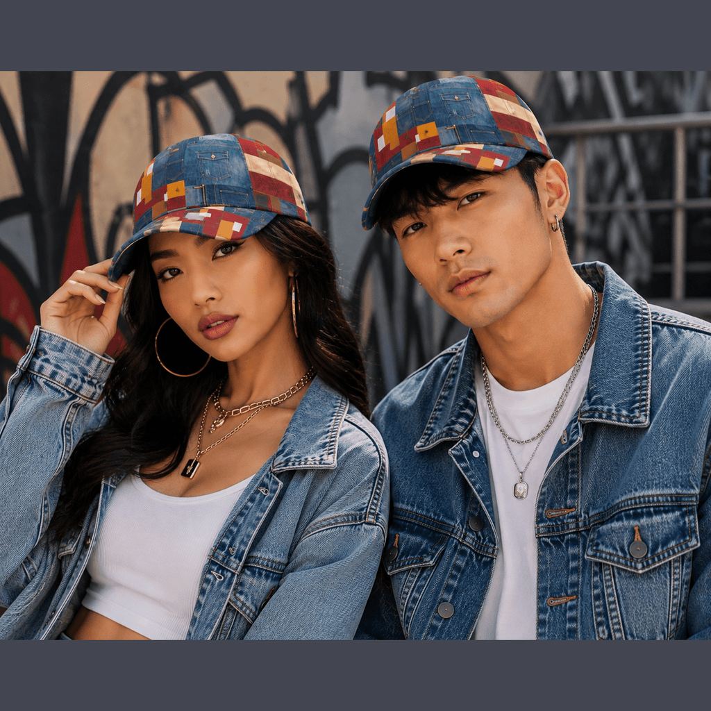Rich and Rich Unisex Multicolor Jean Look Snapback Hat - Rich and Rich Homeopportunities