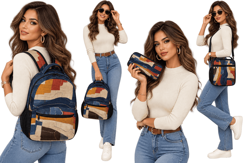 Rich and Rich Gee Inspired Three Piece Backpack Combination Set - Rich and Rich Homeopportunities
