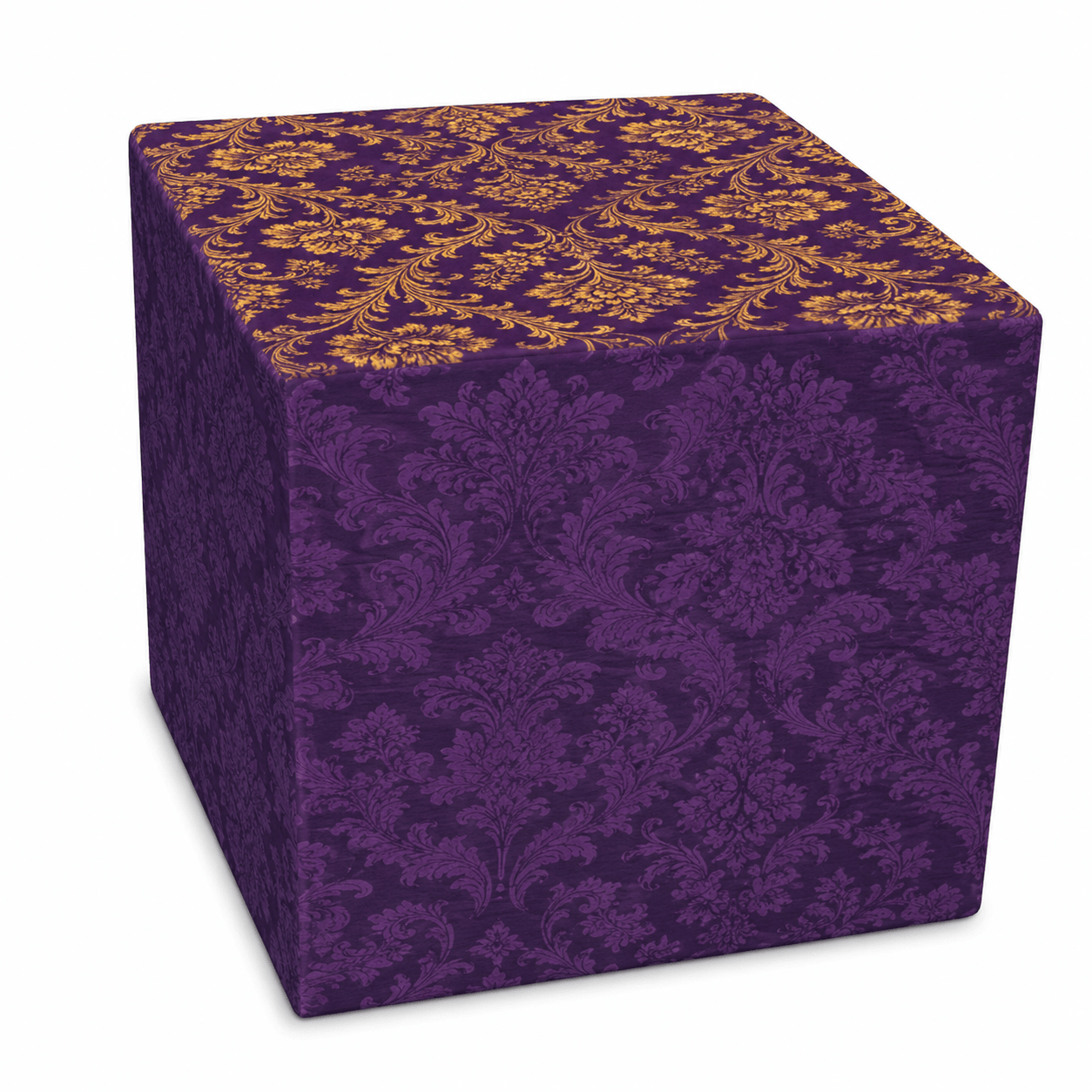 Rich and Rich Sovereigns Kaleidoscope Purple Cube | Luxury Velvet Deco - Rich and Rich Homeopportunities