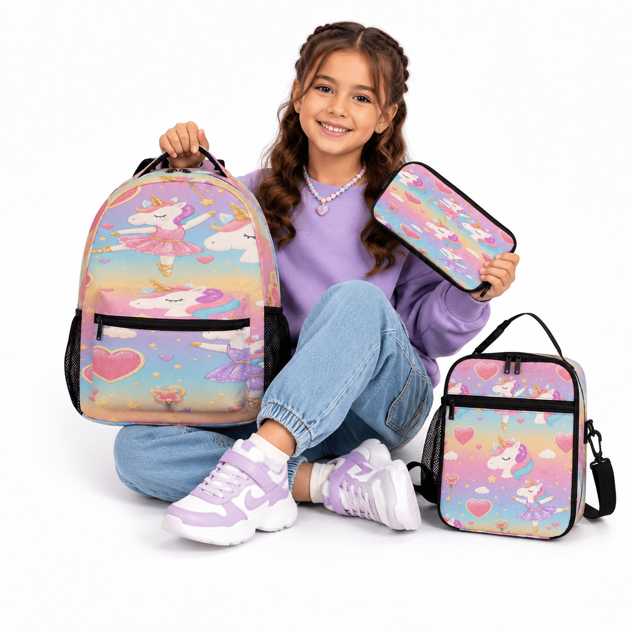 Rich and Rich Sport Utility Girls Unicorn Ballerinas Three Piece Combination Set - Rich and Rich Homeopportunities