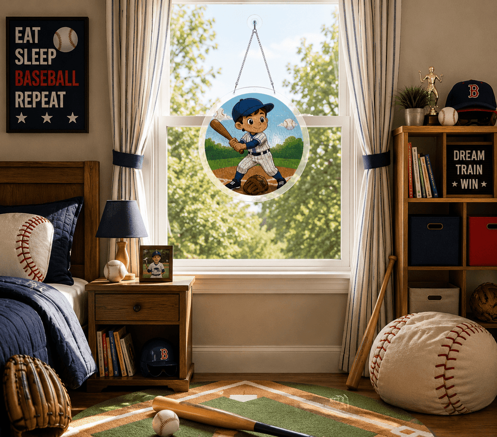 Rich and Rich Kids Baseball Jigsaw Puzzle Window Art Ornament - Rich and Rich Homeopportunities