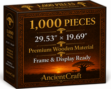 Load image into Gallery viewer, AncientCraft — The Baobab Tree of Life | 1000-Piece Wooden African Mosaic Jigsaw Puzzle - Rich and Rich Homeopportunities
