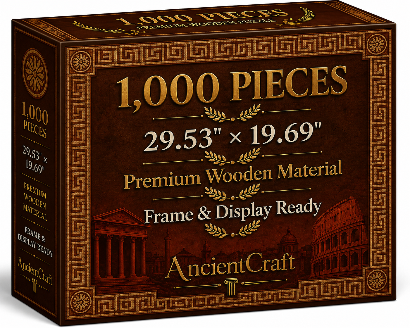 AncientCraft — The Colosseum & Roman Legions | 1000-Piece Wooden Mosaic Jigsaw Puzzle