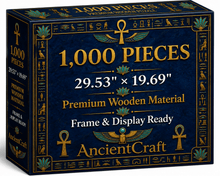 Load image into Gallery viewer, AncientCraft — The Golden Pharaoh | 1000-Piece Wooden Egyptian Mosaic Jigsaw Puzzle - Rich and Rich Homeopportunities
