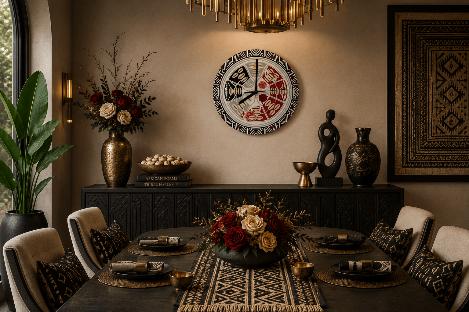 Rich and Rich Circle of Prosperity Floral Wall Clock - Rich and Rich Homeopportunities