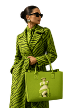 Load image into Gallery viewer, Rich and Rich Modern Goddess Light Green Felt Tote Bag | Reusable Everyday Shopping &amp; Travel Tote | Made in USA
