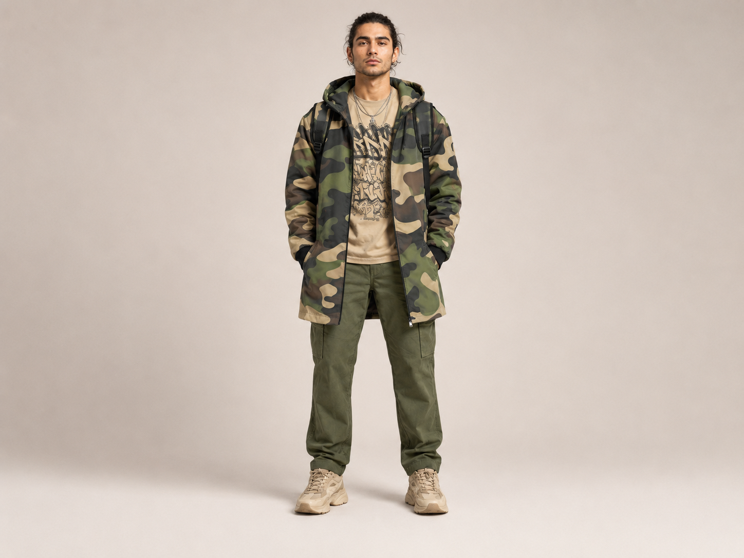 Rich and Rich Camo Green Unisex Sports Travel Backpack | Durable 1200D Nylon Backpack for School, Gym &amp; Daily Travel