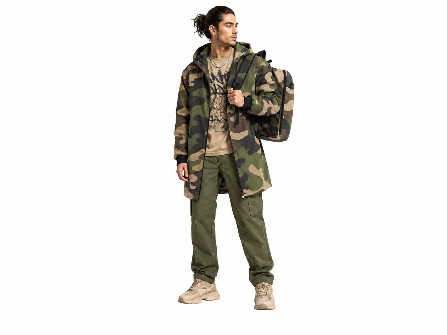Rich and Rich Camo Green Unisex Sports Travel Backpack | Durable 1200D Nylon Backpack for School, Gym &amp; Daily Travel