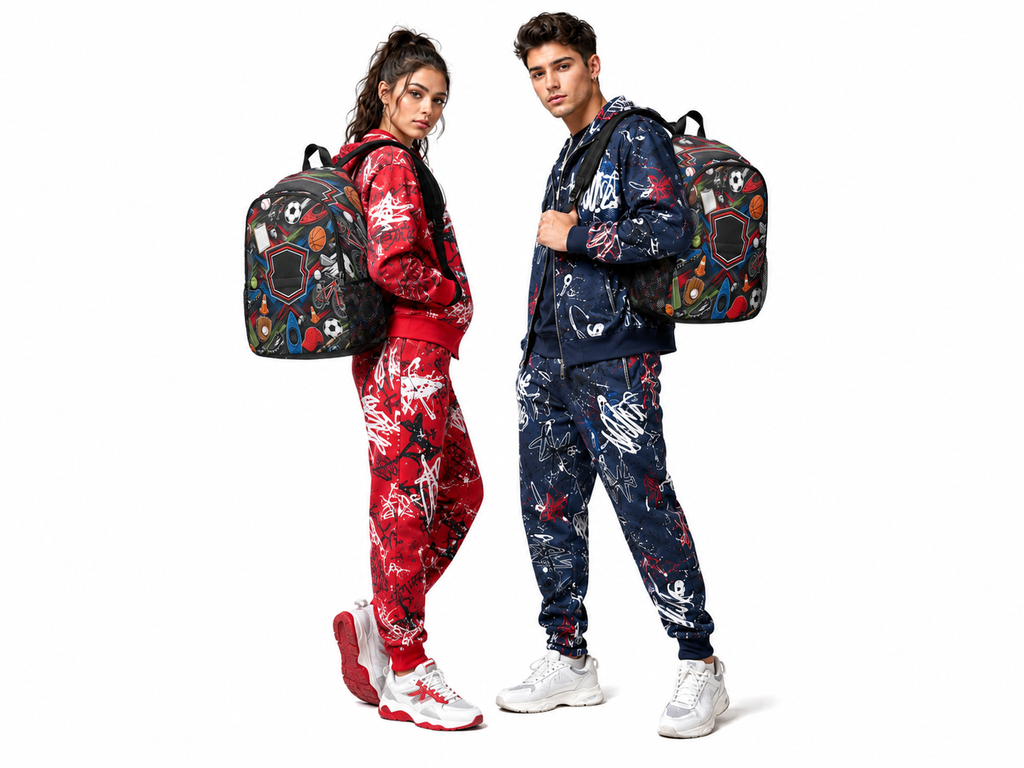 Unisex All Sports 1200D Nylon Fabric Backpack with Side Mesh Pockets | Durable School, Office & Travel Laptop Bag