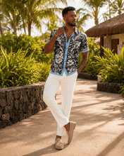 Load image into Gallery viewer, Rich and Rich Tropical Botanical Men's Short Sleeved Shirt - Rich and Rich Homeopportunities
