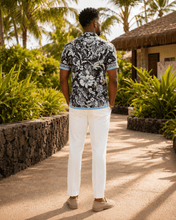 Load image into Gallery viewer, Rich and Rich Tropical Botanical Men's Short Sleeved Shirt - Rich and Rich Homeopportunities
