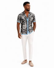 Load image into Gallery viewer, Rich and Rich Tropical Botanical Men's Short Sleeved Shirt - Rich and Rich Homeopportunities
