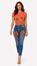 Load image into Gallery viewer, Tiger Lilies Graphic Denim &amp; Tee Set - Rich and Rich Homeopportunities
