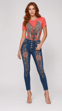 Load image into Gallery viewer, Gothic Wings &amp; Cross Graphic Denim &amp; Tee Set - Rich and Rich Homeopportunities
