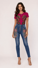 Load image into Gallery viewer, Dragon Embroidery Graphic Denim &amp; Tee Set - Rich and Rich Homeopportunities
