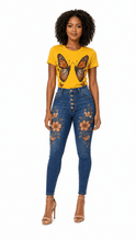 Load image into Gallery viewer, Monarch Butterfly Graphic Denim &amp; Tee Set - Rich and Rich Homeopportunities
