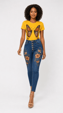 Load image into Gallery viewer, Monarch Butterfly Graphic Denim &amp; Tee Set - Rich and Rich Homeopportunities

