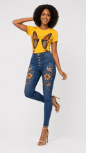 Load image into Gallery viewer, Monarch Butterfly Graphic Denim &amp; Tee Set - Rich and Rich Homeopportunities
