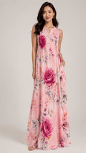 Load image into Gallery viewer, Rich &amp; Rich Women's Blushing Rose Garden Sleeveless Maxi Dress with Pockets - Rich and Rich Homeopportunities
