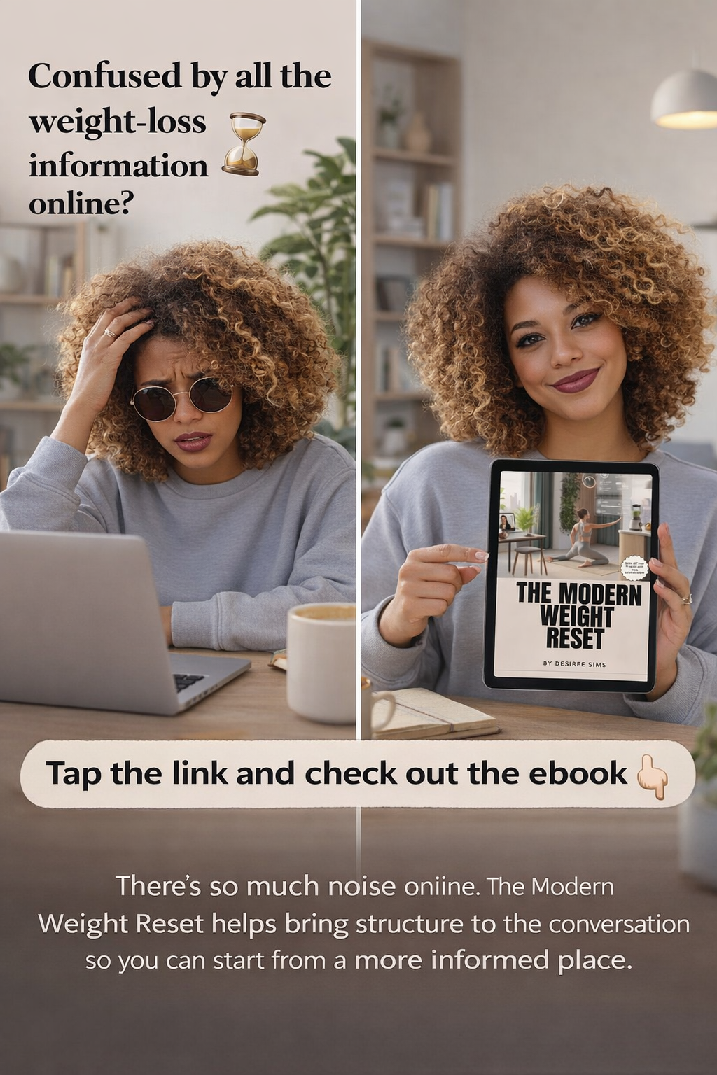 The Modern Weight Reset by Desiree Sims weight loss program packaging