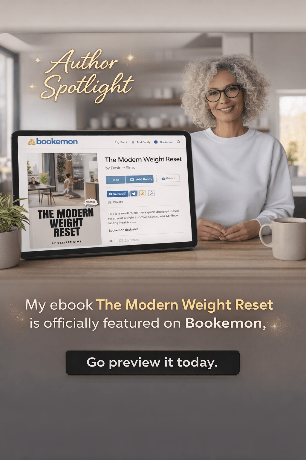 Book cover for The Modern Weight Reset by Desiree Sims, exploring modern wellness and telehealth themes — additional view 14