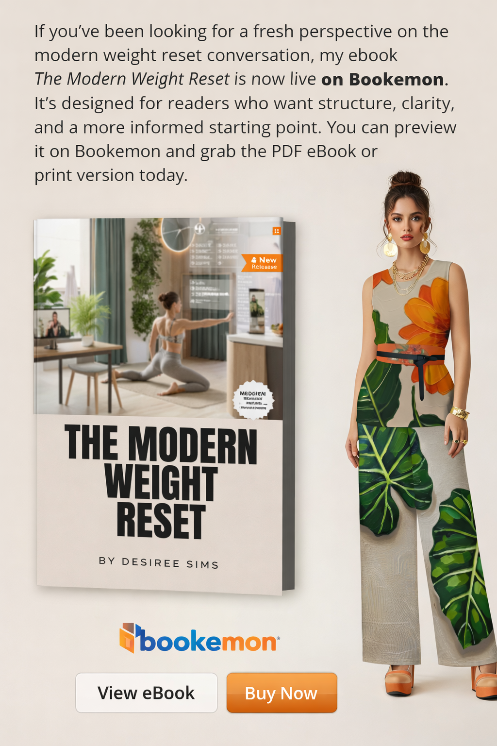 The Modern Weight Reset by Desiree Sims weight loss program packaging