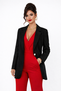 Rich and Rich Women's Black Blazer front view on mannequin