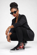 Rich and Rich Caricature Women's High Top Sneakers