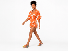 Load image into Gallery viewer, Rich and Rich Orange Abstract Unisex Espadrilles | Artistic Handmade Casual Shoes for Men and Women - Rich and Rich Homeopportunities
