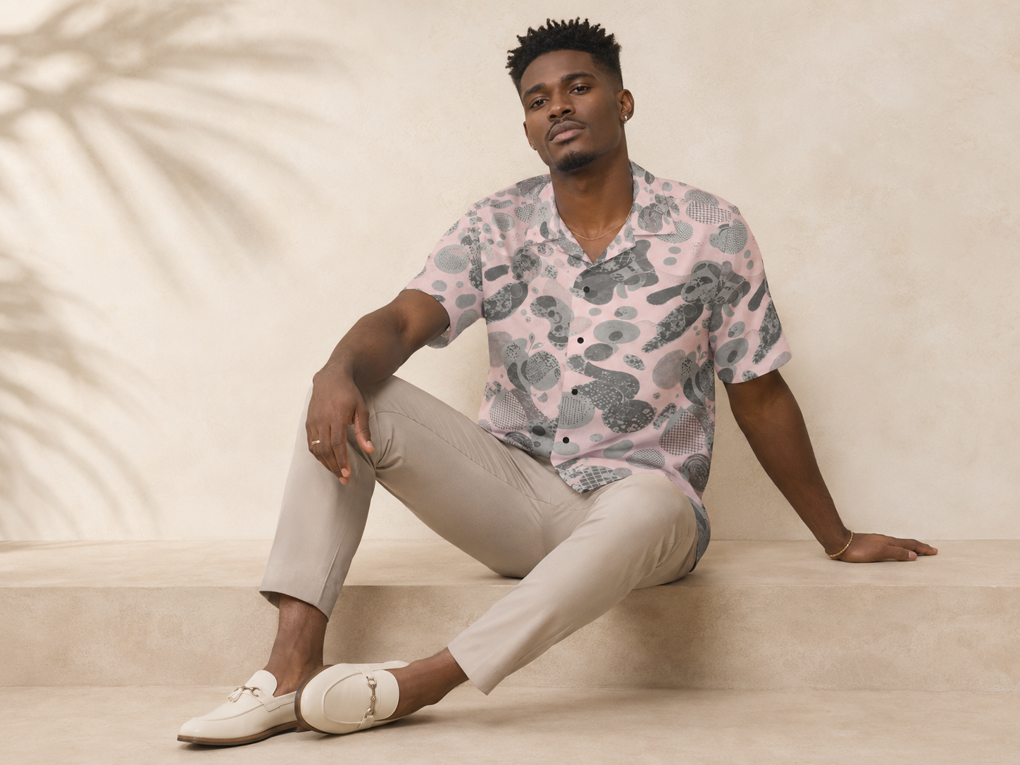 Rich and Rich Men's Pink Fusion Designer Shirt