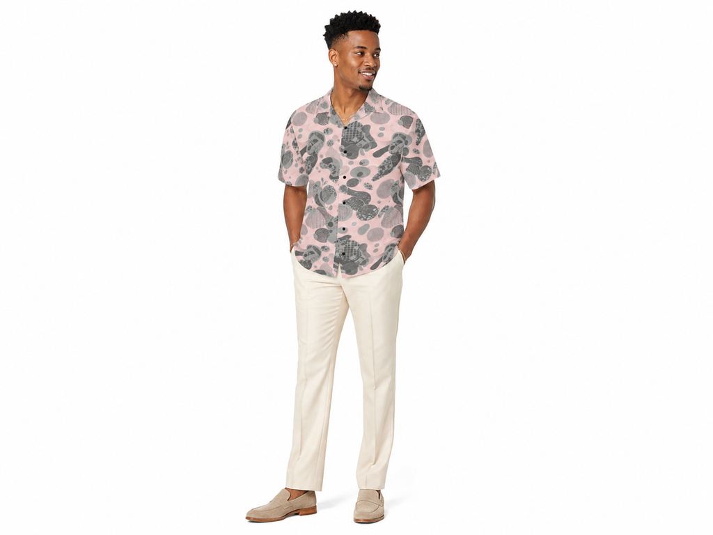 Rich and Rich Men's Pink Fusion Designer Shirt